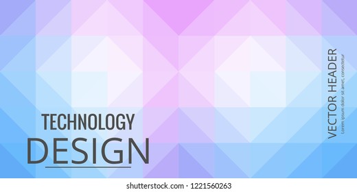 Set of abstract technology web banner.