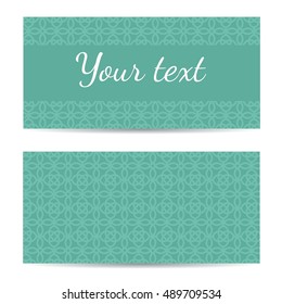 Set of abstract template banners  with space for text. Vector illustration