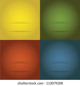 Set of abstract templates background - illustration