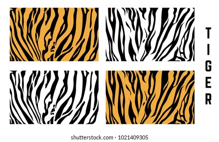 set of Abstract Tiger skin Pattern, Tiger skin pattern