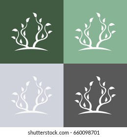Set of  abstract tree logo.