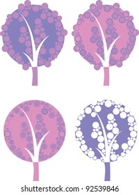 set of abstract trees with circles