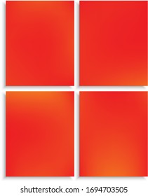 Conjunto de fondos abstractos de color moderno. Sombras frescas con sombra suave. Ilustración vectorial art. Diseño de pantalla moderna y roja eficaz para la interfaz de usuario.