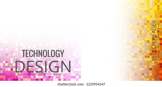 Set of abstract triangle pattern background advertising banner template