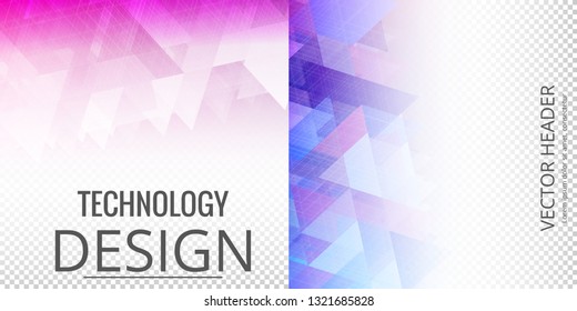 Set of abstract triangle pattern background advertising banner template
