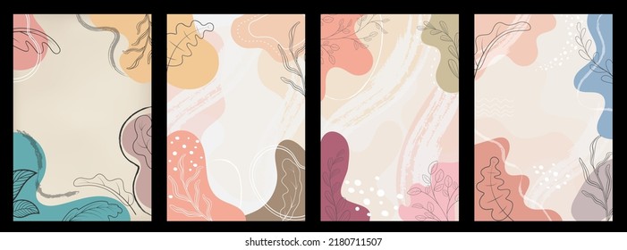 set of abstract tropical leaf. jungle tropical background, plant vector