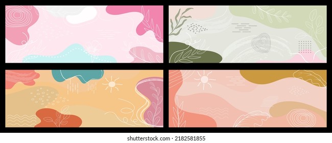 set of abstract tropical leaf. jungle tropical background, plant vector