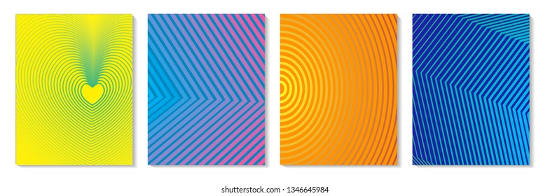 Set abstract vector background colorful