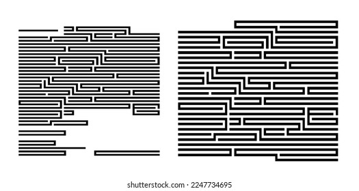 Set Abstract vector background design with maze mosaic texture. Good cover for book on psychology, creative problem solving, logical thinking, study of human relations, success concept bussiness