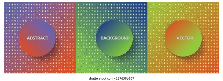 Set of Abstract vector background design.