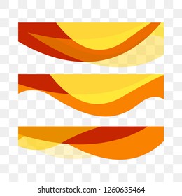 Set abstract vector background, transparent waved lines for brochure, website, flyer design. Wavy background, wave. Transparent curve. Vector illustration