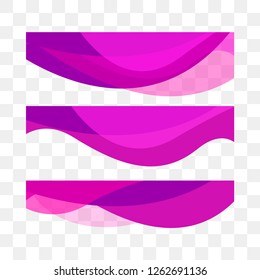 Set abstract vector background, transparent waved lines for brochure, website, flyer design. Wavy background, wave. Transparent curve. Vector illustration