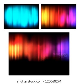 Set abstract vector backgrounds