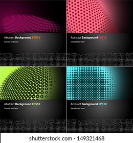 Set of abstract vector backgrounds