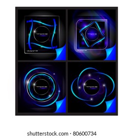 set of abstract vector backgrounds