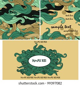 set of abstract vector backgrounds