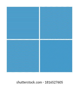 set of Abstract vector backgrounds. stock illustration on blue background