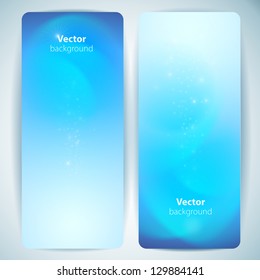 Set of abstract vector banners.