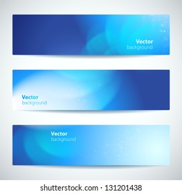 Set of abstract vector banners.