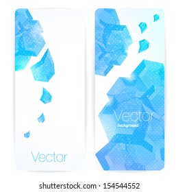 Set of abstract vector banners. 
