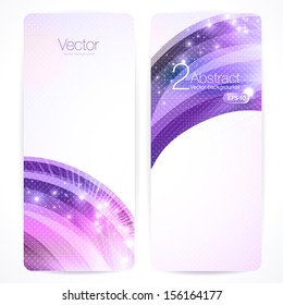 Set of abstract vector banners. 