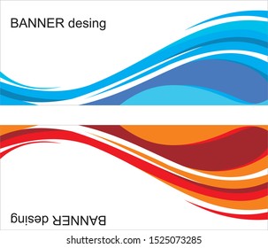 Set of abstract vector banners design