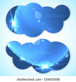 Set of abstract vector banners. Vector illustration for your business presentation