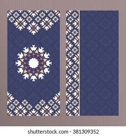 Set of abstract vector cards. Restaurant menu templates.