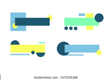 Set of abstract vector creative backgrounds in minimal style with copy space for text  / design templates for social media stories and bloggers - simple, stylish, minimal for design, website, label.