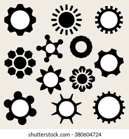 set of abstract vector icons.