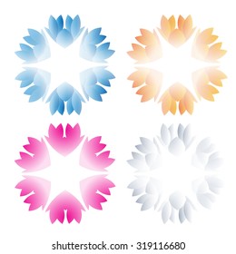 Set of abstract vector illustrations