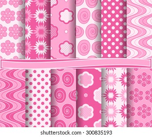 set of abstract vector paper with decorative shapes and design elements for scrapbook