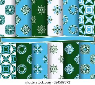 set of abstract vector paper with decorative shapes and design elements for scrapbook  