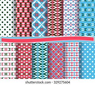 set of abstract vector paper with decorative shapes and design elements for scrapbook