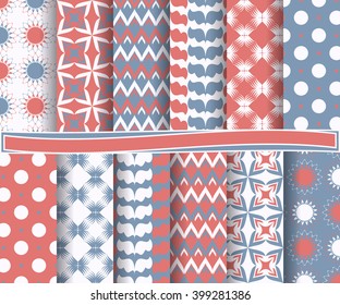 set of abstract vector paper with decorative shapes and design elements for scrapbook