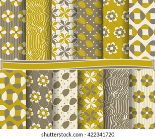 set of abstract vector paper with decorative flowers, shapes and design elements for scrapbook