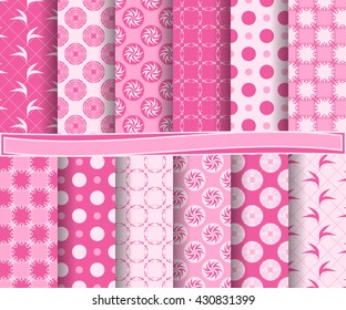 set of abstract vector paper with decorative shapes and design elements for scrapbook  
