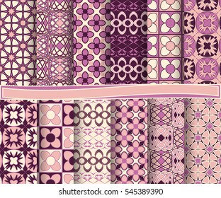 set of abstract vector paper with decorative flowers, shapes and design elements for scrapbook  