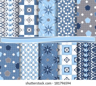 set of  abstract vector paper for scrapbook 