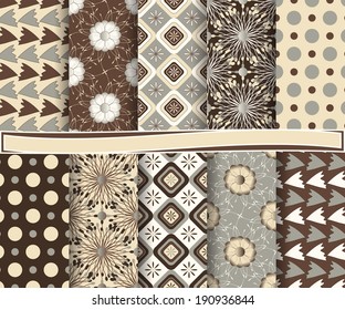   set of  abstract vector paper for scrapbook 