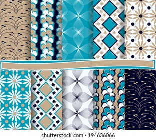 set of  abstract vector paper for scrapbook 