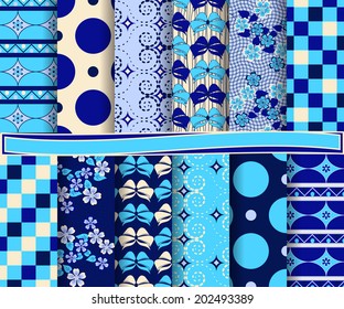 set of  abstract vector paper for scrapbook   