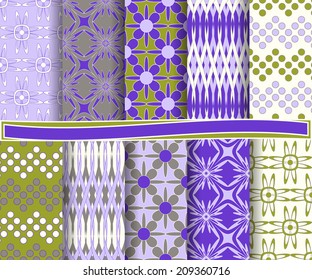 set of  abstract vector paper for scrapbook 