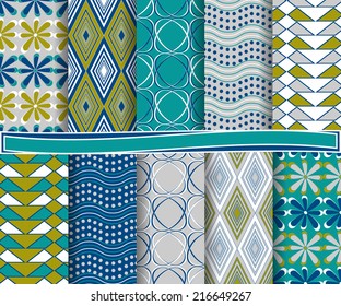 set of  abstract vector paper for scrapbook 