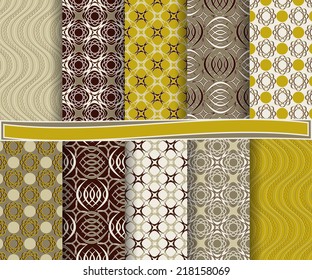 set of  abstract vector paper for scrapbook 