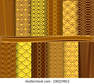 set of  abstract vector paper for scrapbook 