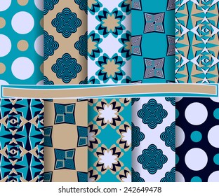 set of  abstract vector paper for scrapbook 