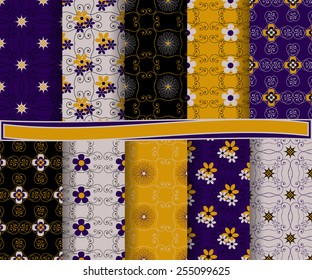 set of  abstract vector paper for scrapbook 
