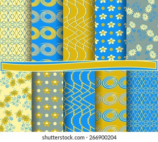set of  abstract vector paper for scrapbook