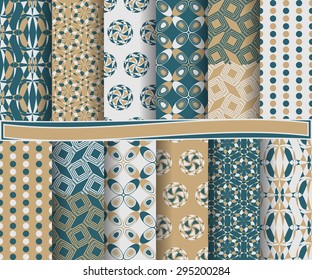 set of  abstract vector paper for scrapbook